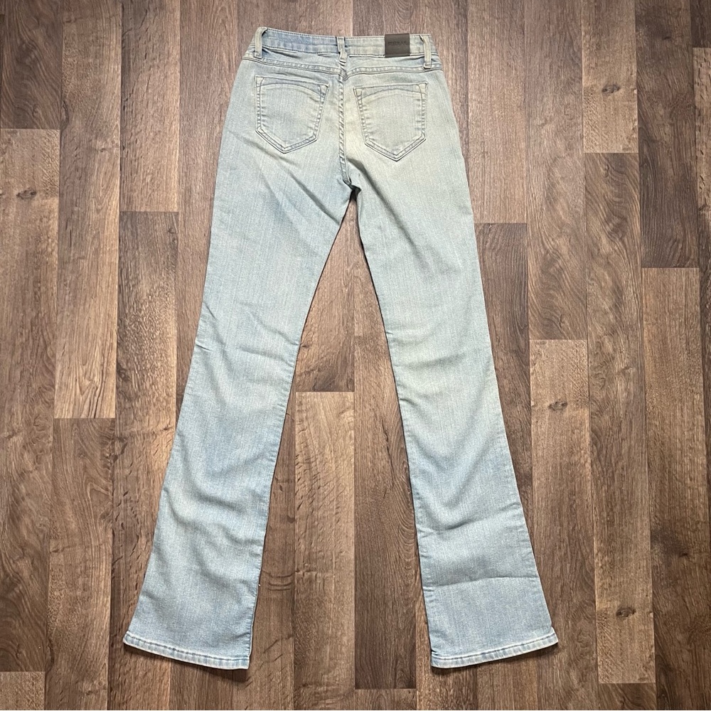 BleuLab Reversible 2 in 1 Jeans Boot Cut Leg Jeans Light / Medium Blue Sz 25 - Picture 2 of 11